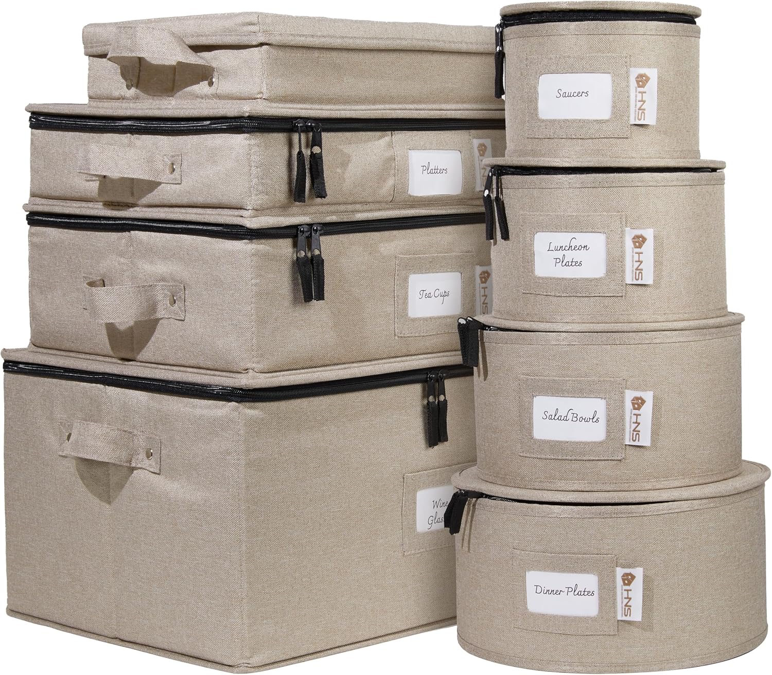 Hard Shell China Storage Containers for Safe Dinnerware Storage