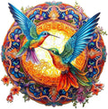 Wooden Puzzles for Adults Mandala Hummingbird - Relaxing 670-Piece Set
