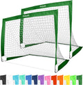 GoSports Portable Soccer Goals for Kids - Two Team Tone Nets Set