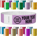 Colorful Tyvek Wristbands for Festivals with Custom Imprinting