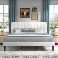 King Size Velvet Upholstered Bed Frame with Adjustable Headboard