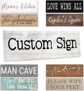 Custom Wood Sign Personalized Signs For Home - Rustic 8in x 24in