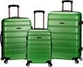 Green 3-Piece Hardside Expandable Luggage Set - Spinner Wheels