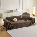 Sofa Slipcovers Washable for 3-4 Cushion Couch - Dark Brown