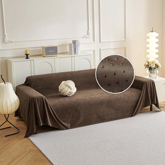MYSKY HOME Sectional Couch Cover for Pets and Furniture Protection