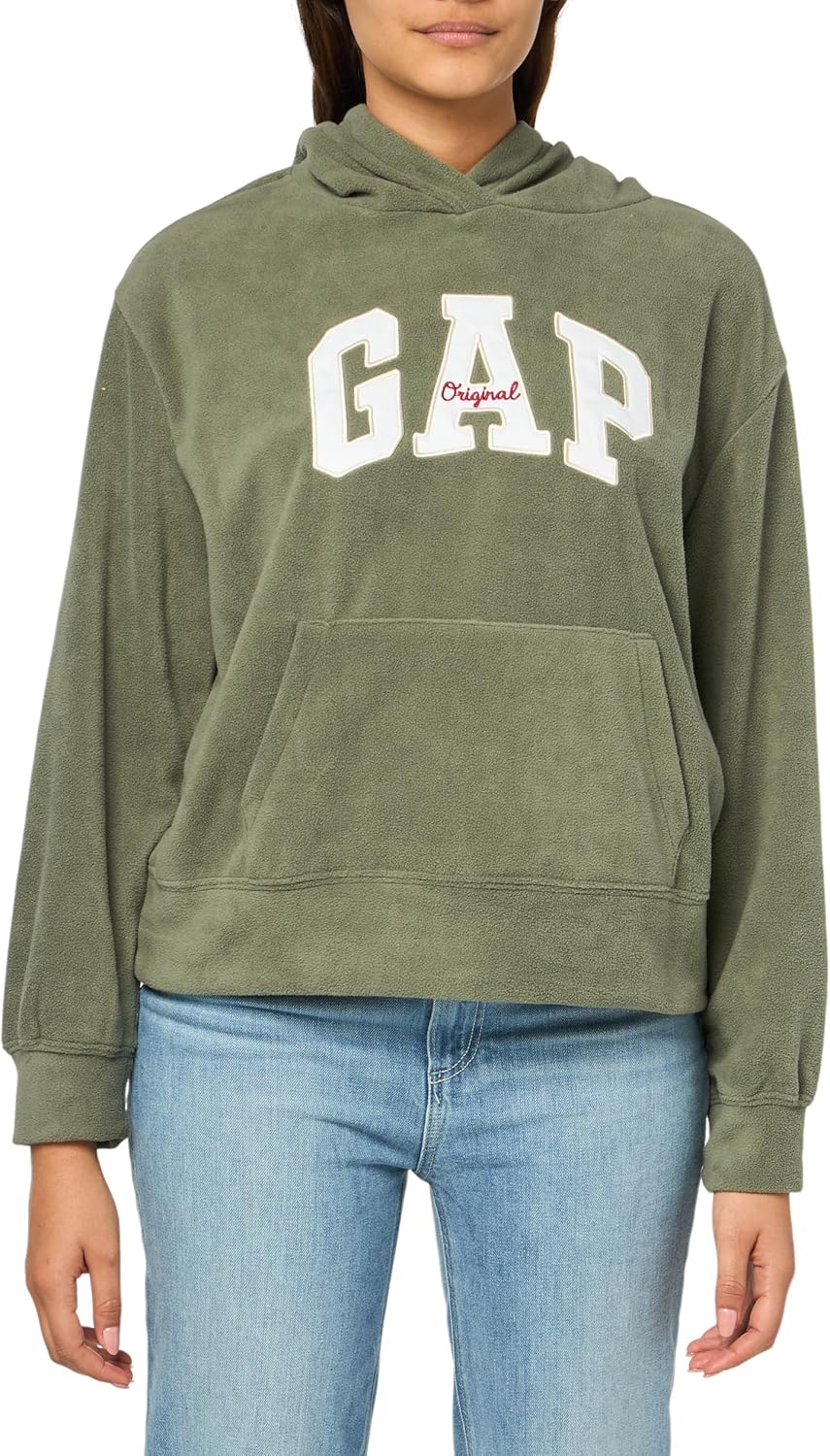 Cozy Logo Microfleece Hoodie by GAP