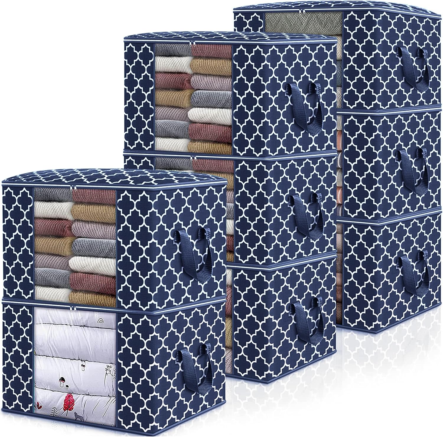 WISELIFE Storage Bags for Large Blanket and Clothes Organization