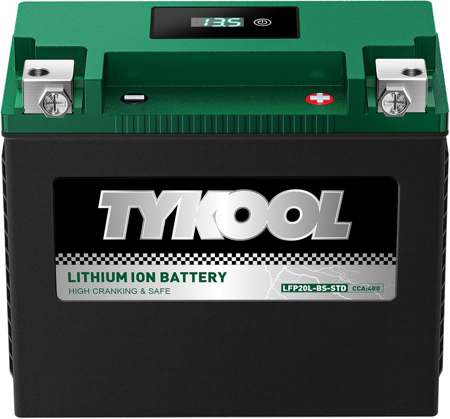 TYKOOL YTX20L-BS-STD Lithium Motorcycle Battery for Powersports