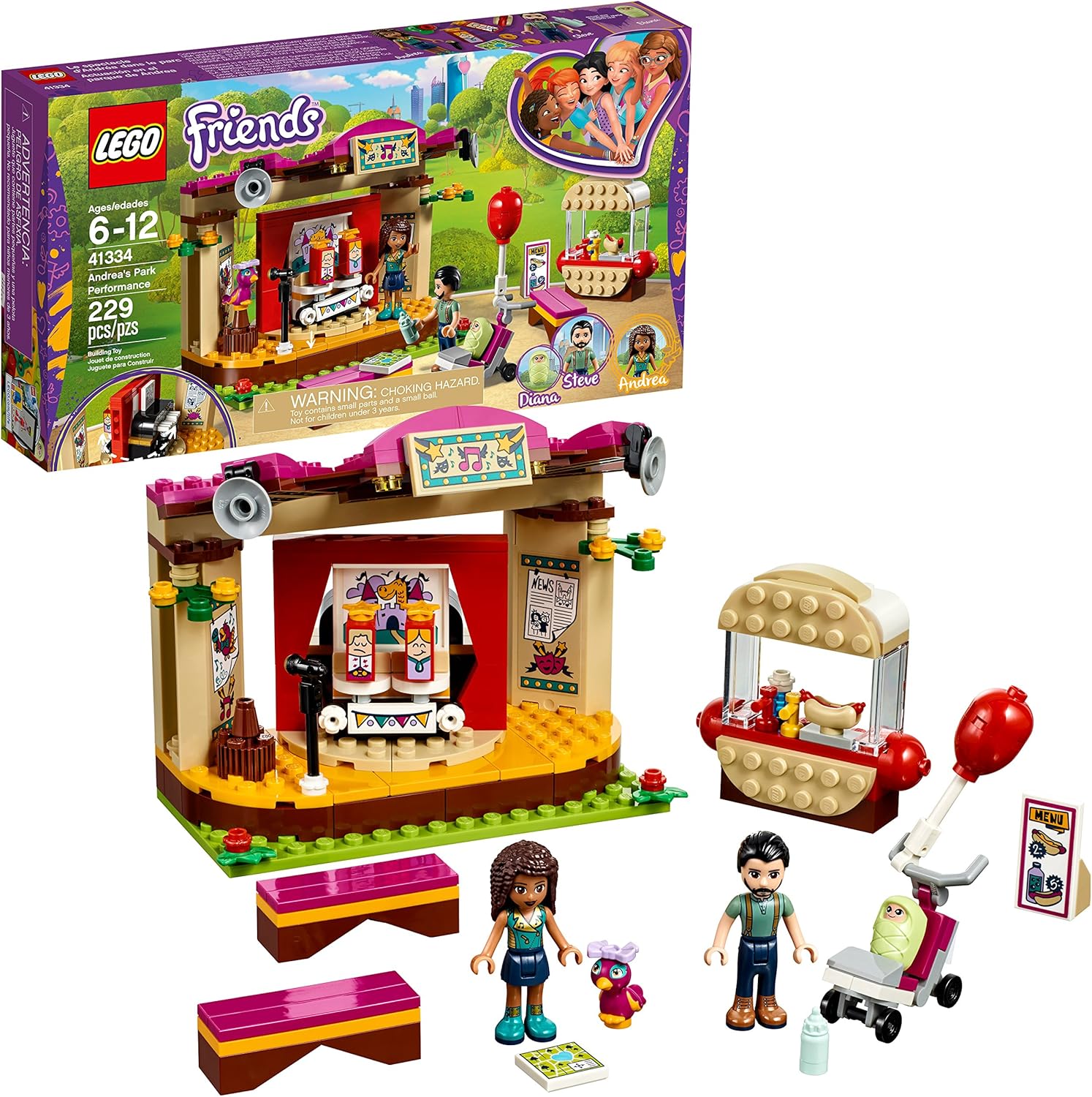 LEGO Friends Andreas Park Building Set - 229 Pieces of Fun!