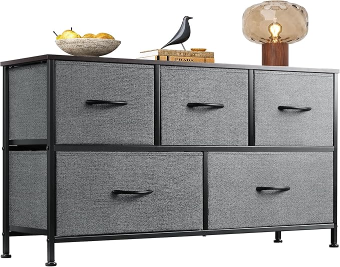 WLIVE Dresser for Bedroom with 5 Drawers - Stylish Storage Solution