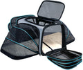 Cat/Dog Airline Approved Expandable Pet Carrier for Small Pets - TSA
