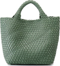 Chic Queenoris Woven Tote Bag for Women in Vegan Leather