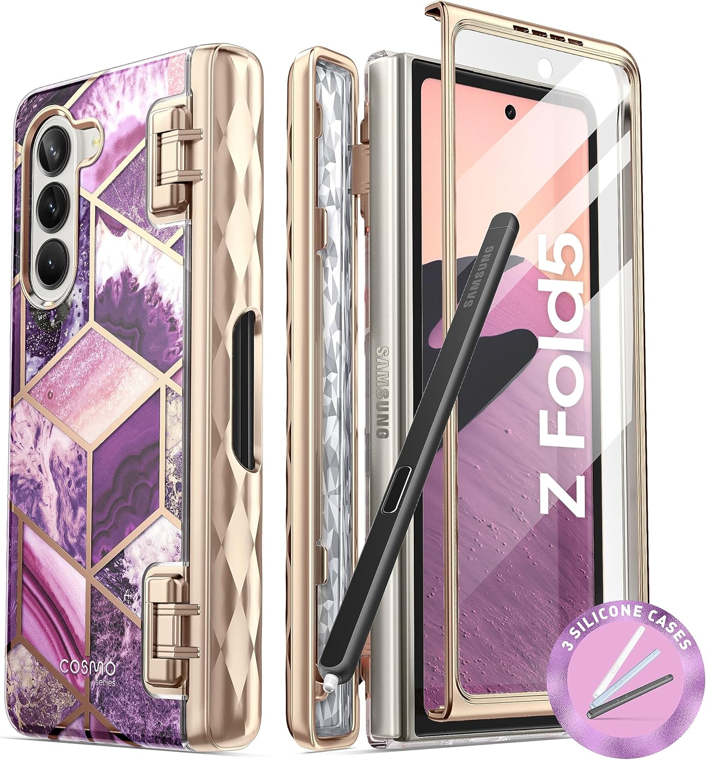 i-Blason Cosmo Case for Samsung Galaxy Z Fold 5 with Pen Holder