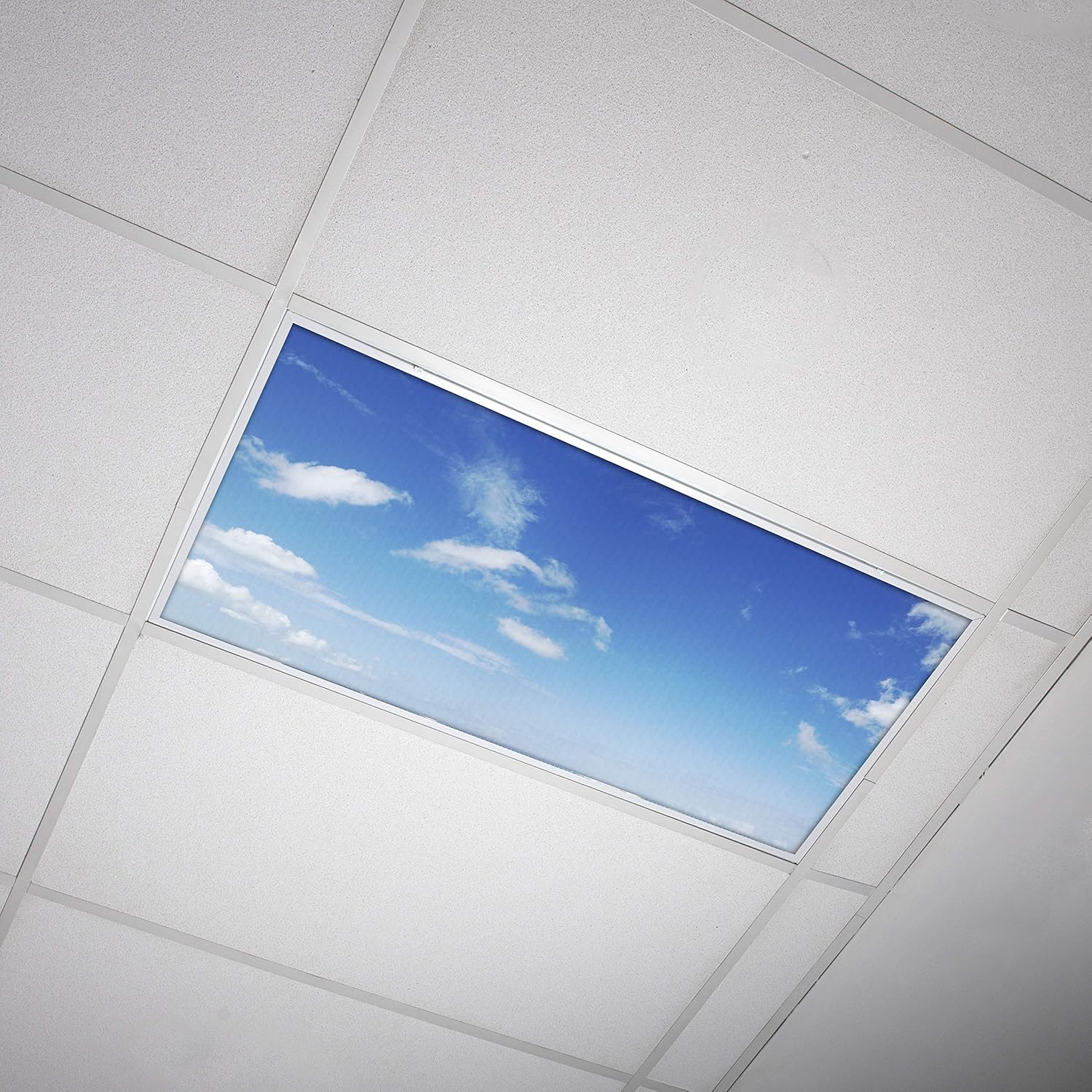 Fluorescent Light Cover for Classroom Ceiling Lights Clouds