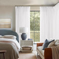 Extra Wide Pinch Pleated Linen Curtains 70x90 - Light Filtering