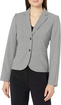 Calvin Klein Women's Two Button Lux Blazer - Timeless Workwear Classic