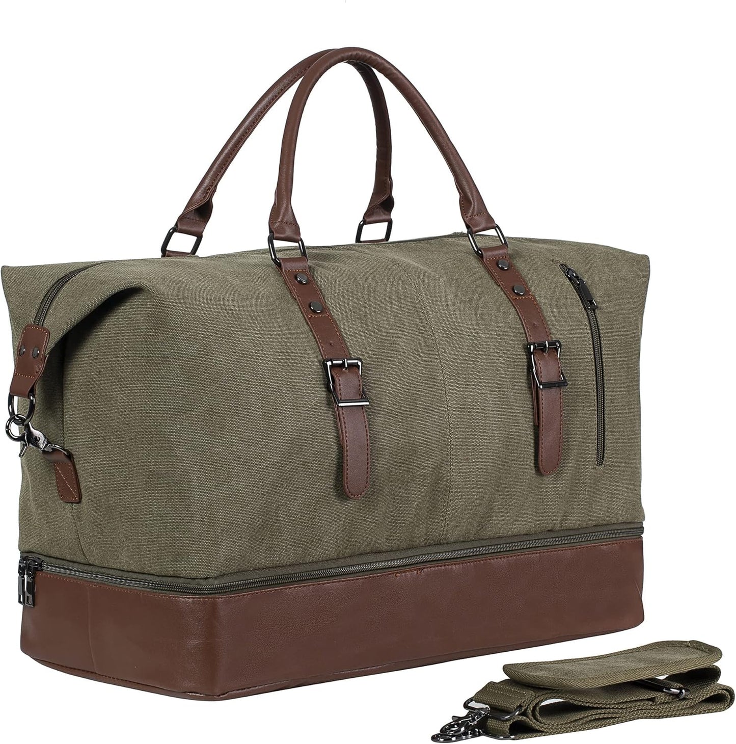 Weekender Overnight Bag with Shoe Pouch for Travel Convenience