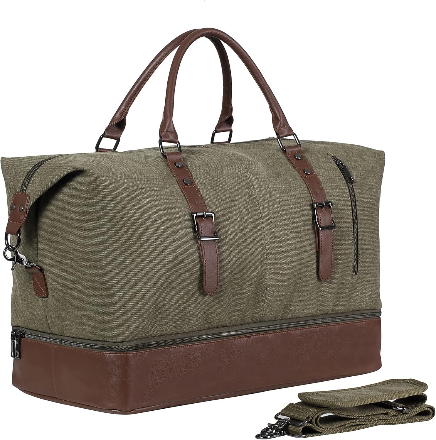 Weekender Overnight Bag with Shoe Pouch for Travel Convenience