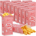Ireer 200pc 1oz Popcorn Boxes - Red & White Striped for Movie Nights