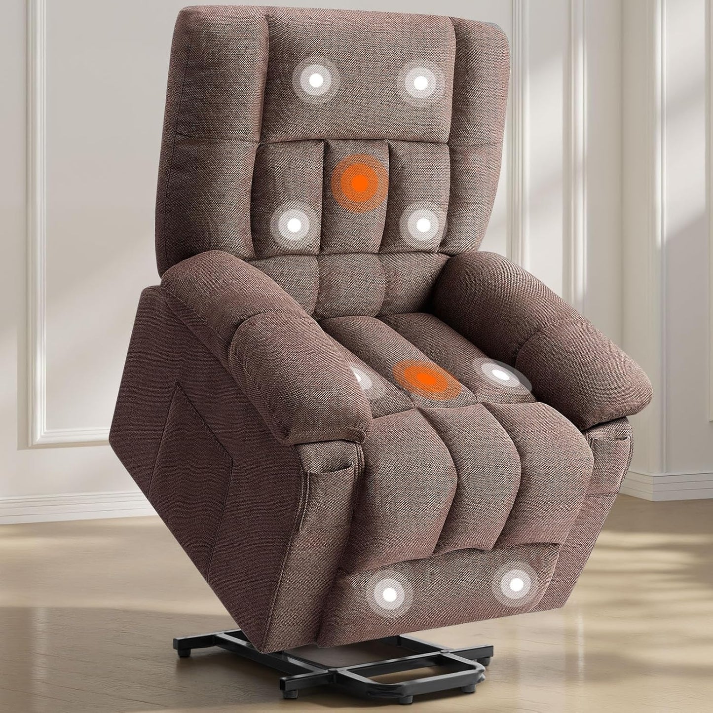 Power Lift Recliner Chair with Vibration Massage and Heat