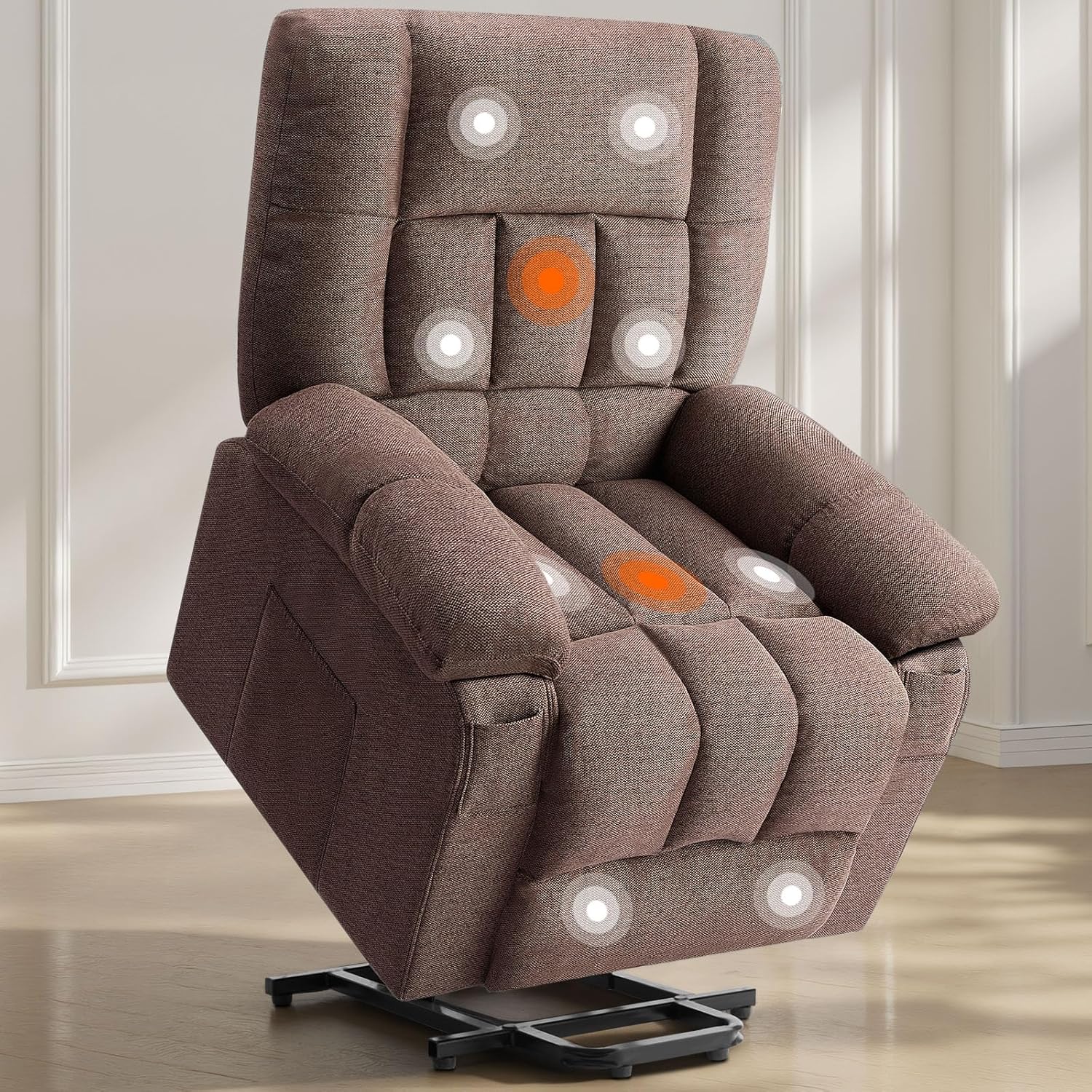 Power Lift Recliner Chair with Vibration Massage and Heat
