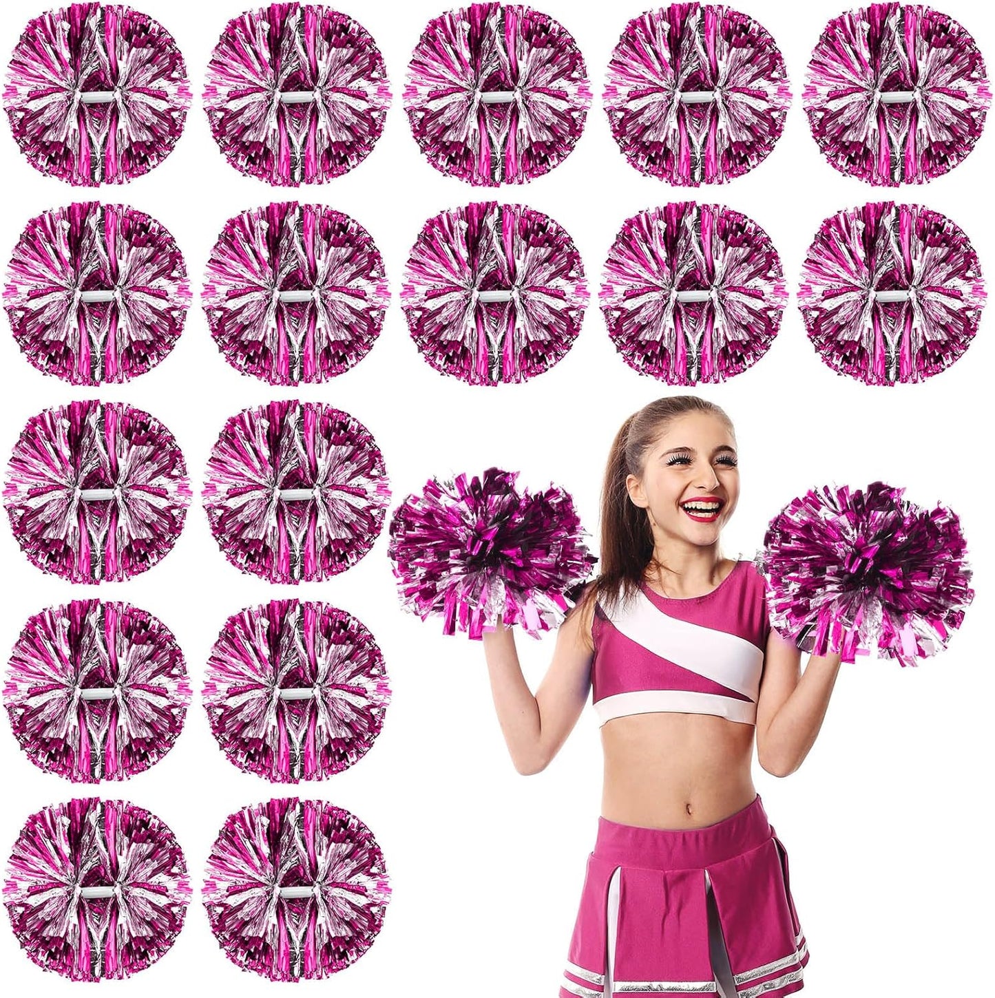 Yunsailing Cheerleading Pom Poms for Dance and Sports Events