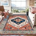 Lahome 8 x 10 Area Rug - Washable Non-Slip Boho Rug for Living Rooms