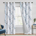 Blackout Curtains Blue White Tree Branch Panels - Room Darkening