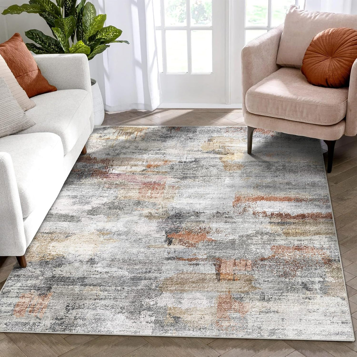 vivorug Washable Area Rug 3x5, Ultra Soft Non Slip Design