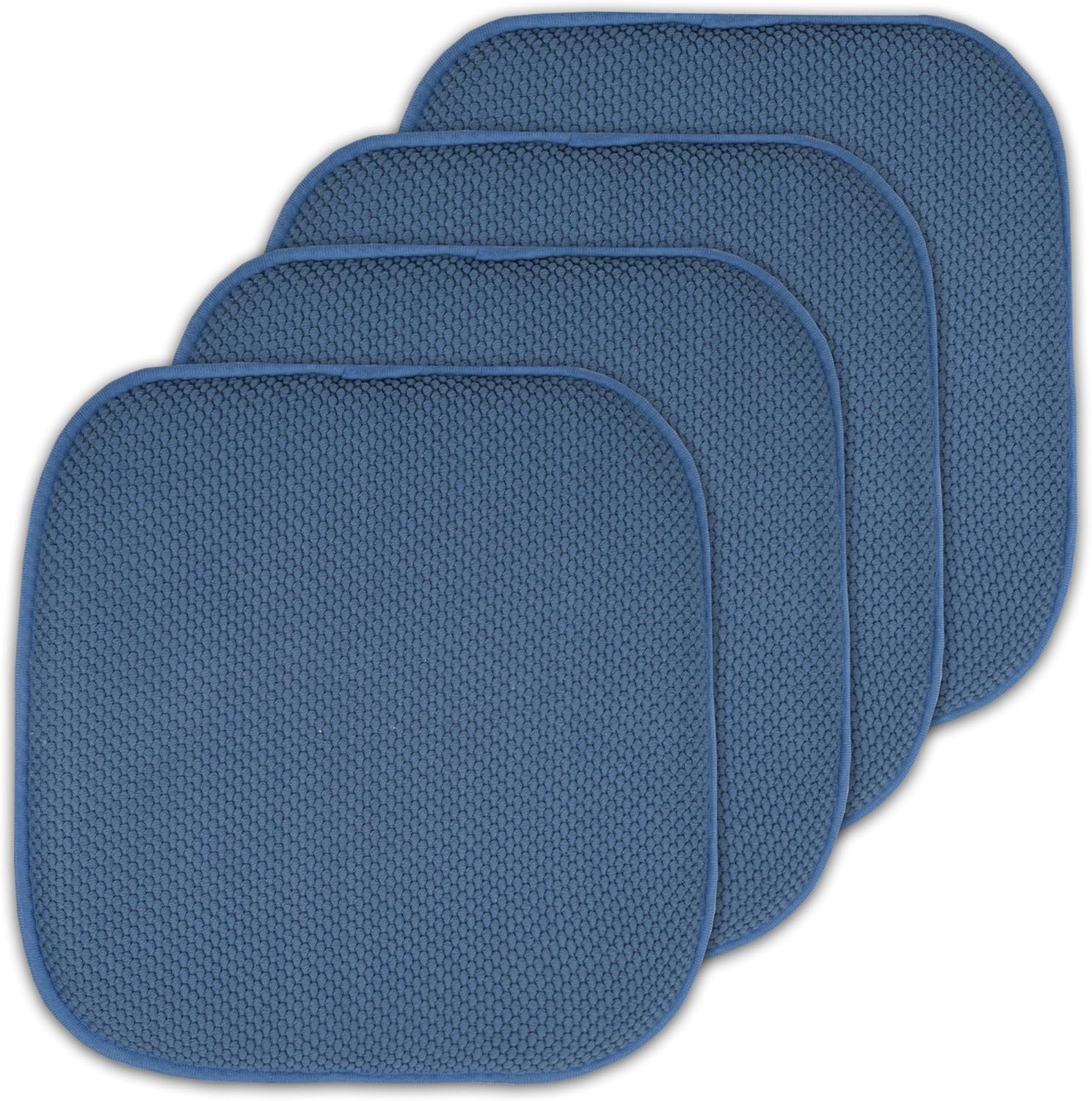 Memory Foam Honeycomb Nonslip Chair Cushion Pads - 4 Pack