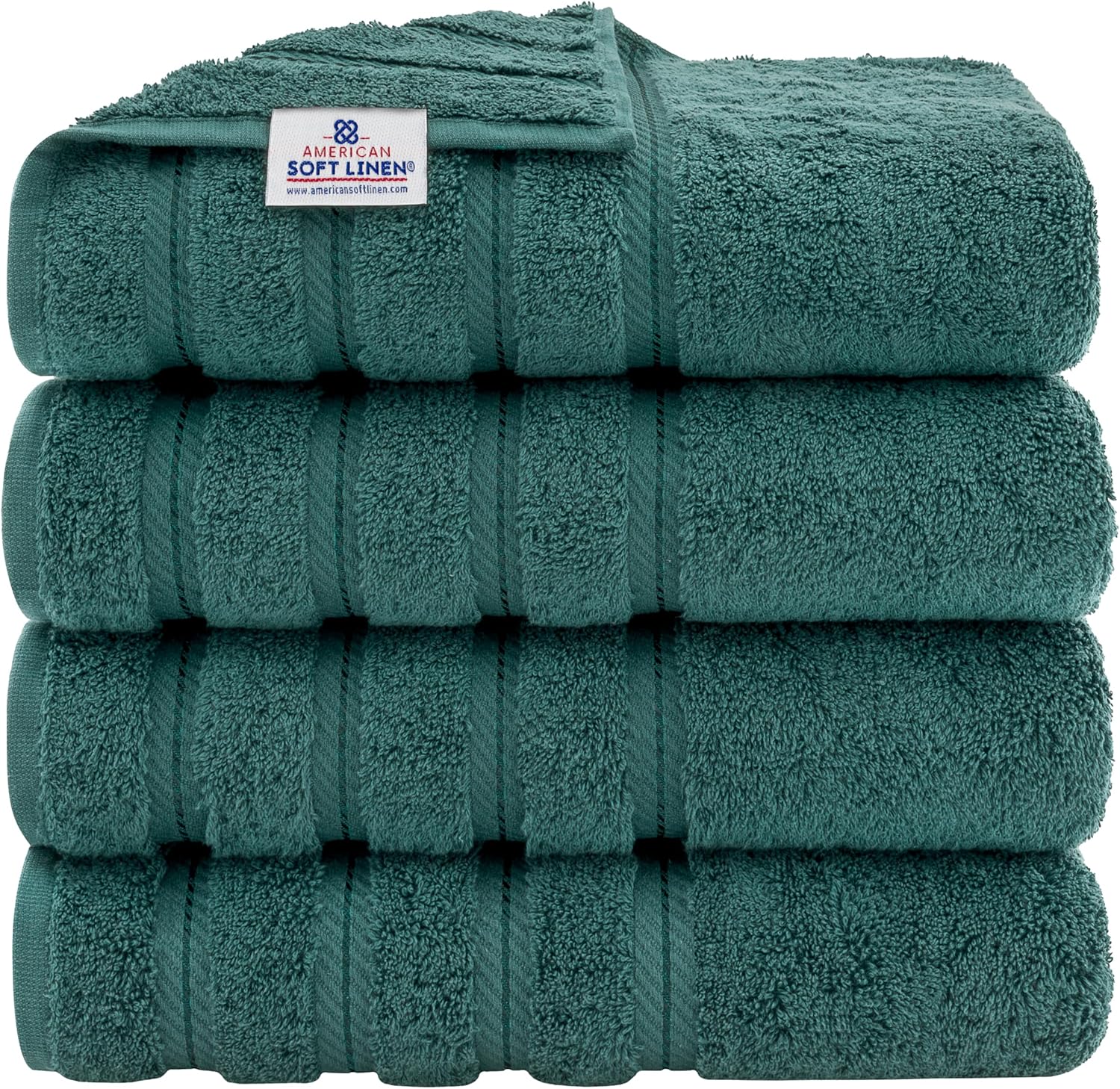 Luxury 4 Piece Bath Towel Set - 100% Cotton Turkish Towels