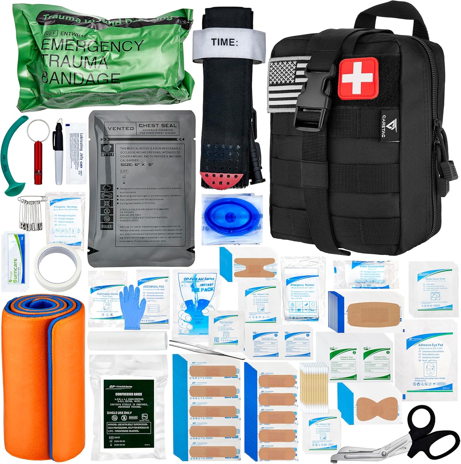 Advanced First Aid Trauma Kit for Travel & Camping Emergencies