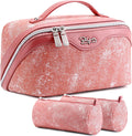 Travel Makeup Bag Cosmetic Bags for Women - 3 Pack Large Capacity