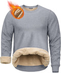 G Gradual Sherpa Lined Sweatshirt for Men - Fleece Crewneck Pullover
