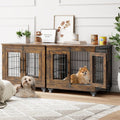 Stylish Dog Crate Furniture with Cushion for Small Dogs