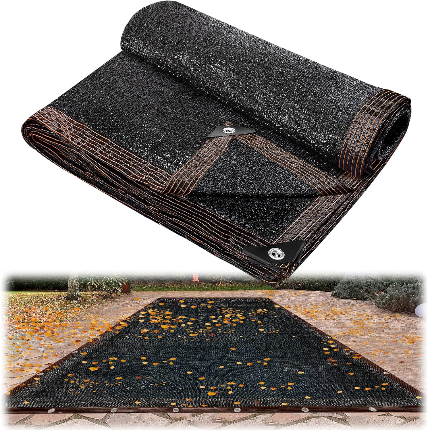 Heavy-Duty 9.7lb Fine Mesh Pool Leaf Net Cover for 18x36ft
