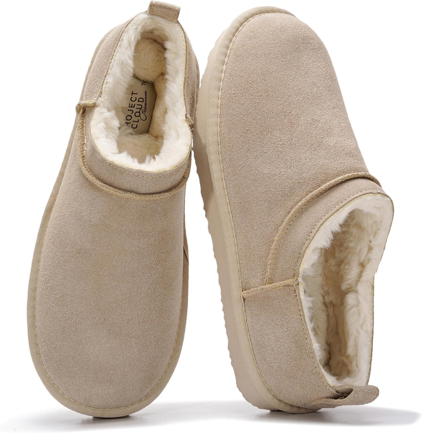Project Cloud Genuine Leather Micro Boots for Women - Stylish Comfort
