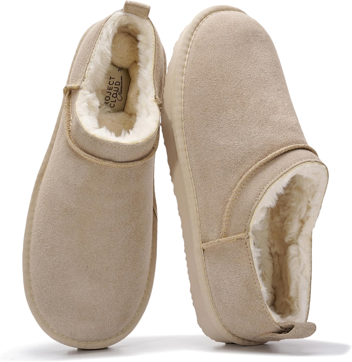 Project Cloud Genuine Leather Micro Boots for Women - Stylish Comfort