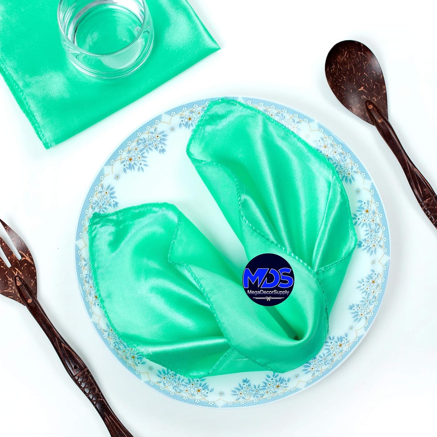 MDS Christmas Satin Cloth Napkins for Elegant Holiday Dining