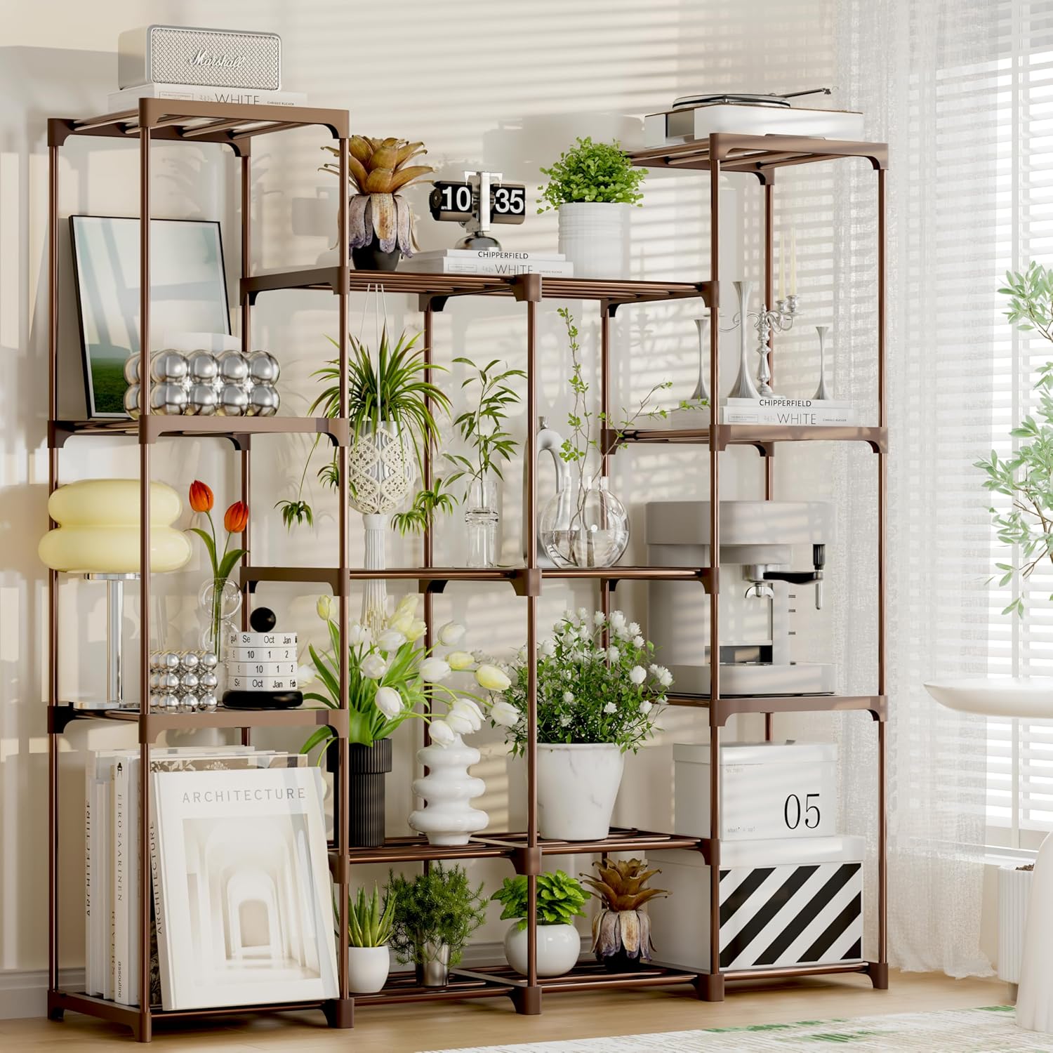 Durable 4 Tier Plant Stand for Indoor and Outdoor Use