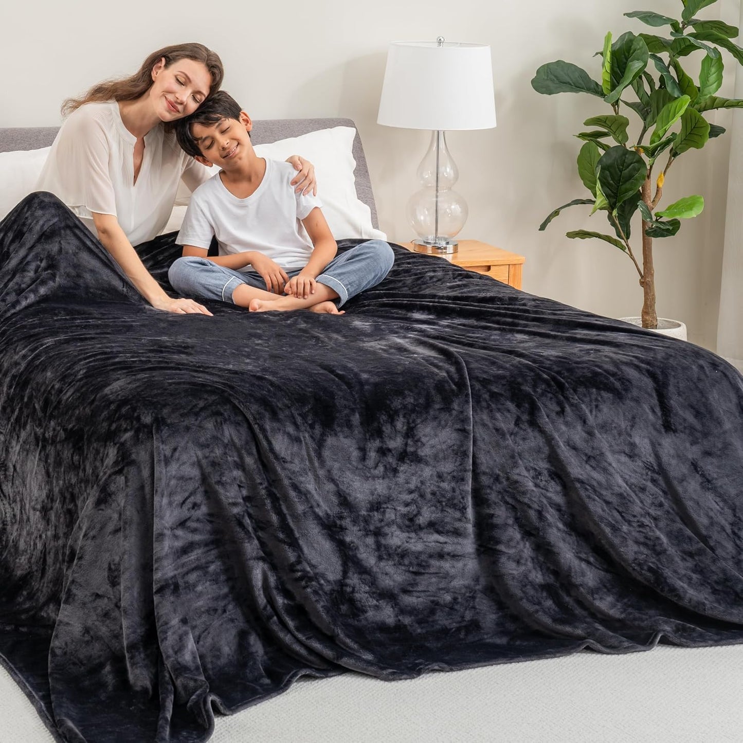 Oversized King Family Blanket - VelvetLoft Ultra Silky Comfort