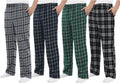 Motarto Men's Flannel Plaid Pajama Pants - Warm Comfortable Lounge