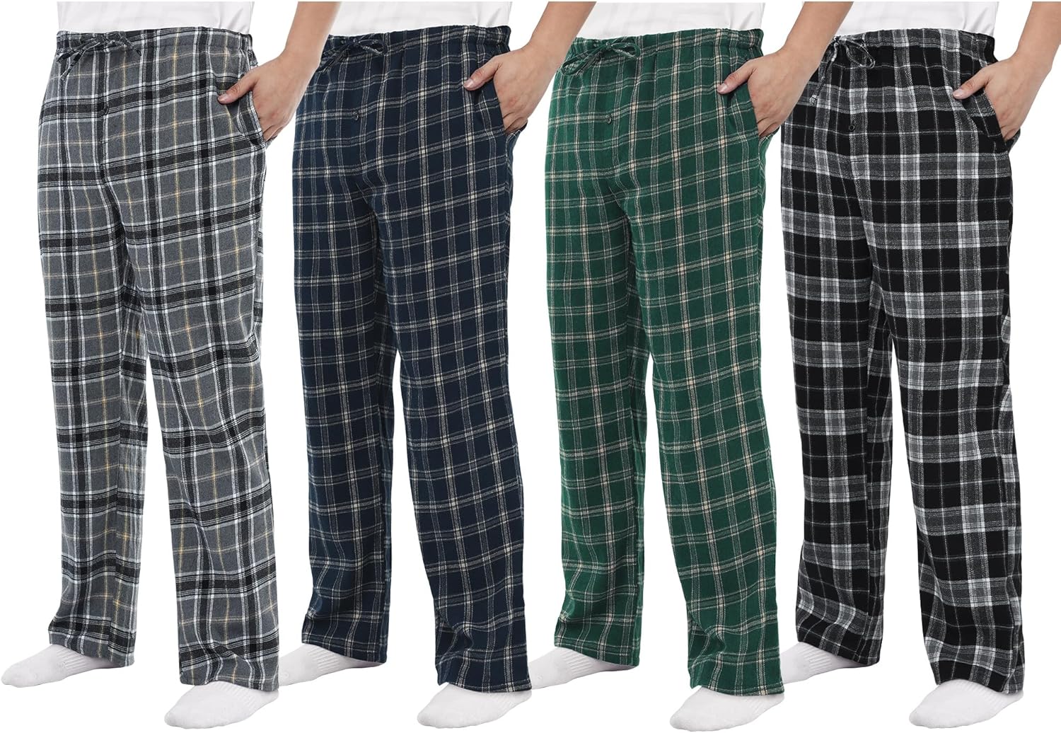 Motarto Men's Flannel Pajama Pants for Cozy Sleep & Lounge