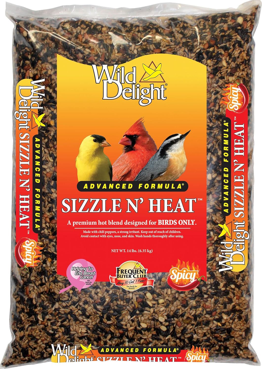 Wild Delight Sizzle N' Heat Bird Food for Vibrant Birds