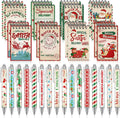 Zhanmai 32 Pcs Christmas Mini Notepads with Pens Set - Festive Party