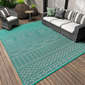 Outdoor Rug Carpet Waterproof 6x9 ft for Patio and Camping