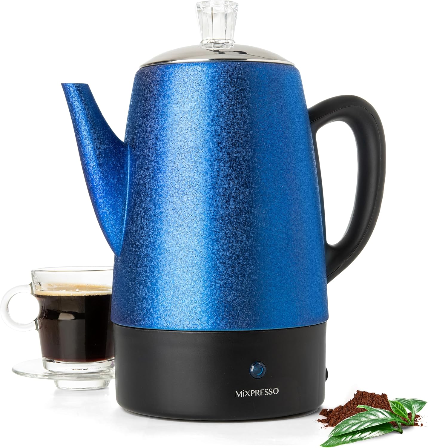 Mixpresso Electric 10 Cup Percolator Coffee Pot for Home Use