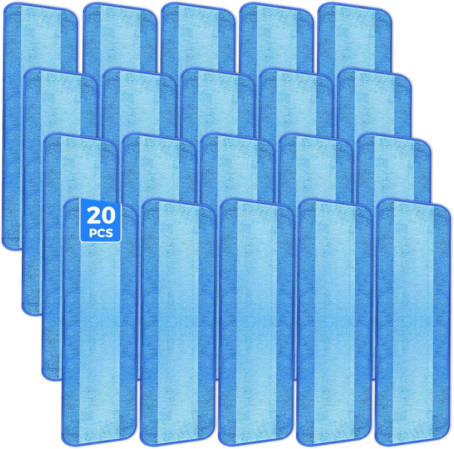 Microfiber Cleaning Pads Compatible with Bona Mop - 20PCS Set