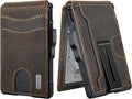 umoven Wallet for Men - Slim Leather RFID Bifold with Money Clip