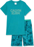 Calvin Klein Boys' Two Piece Sleepwear Set for Cozy Comfort